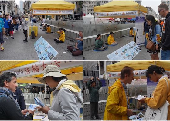 Image for article Belgia: przedstawianie Falun Gong w centrum Brukseli