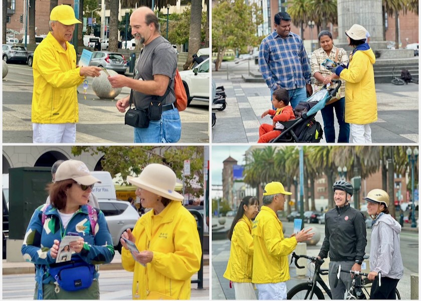 Image for article San Francisco, Kalifornia: Turyści dowiadują się o Falun Dafa w świąteczny weekend