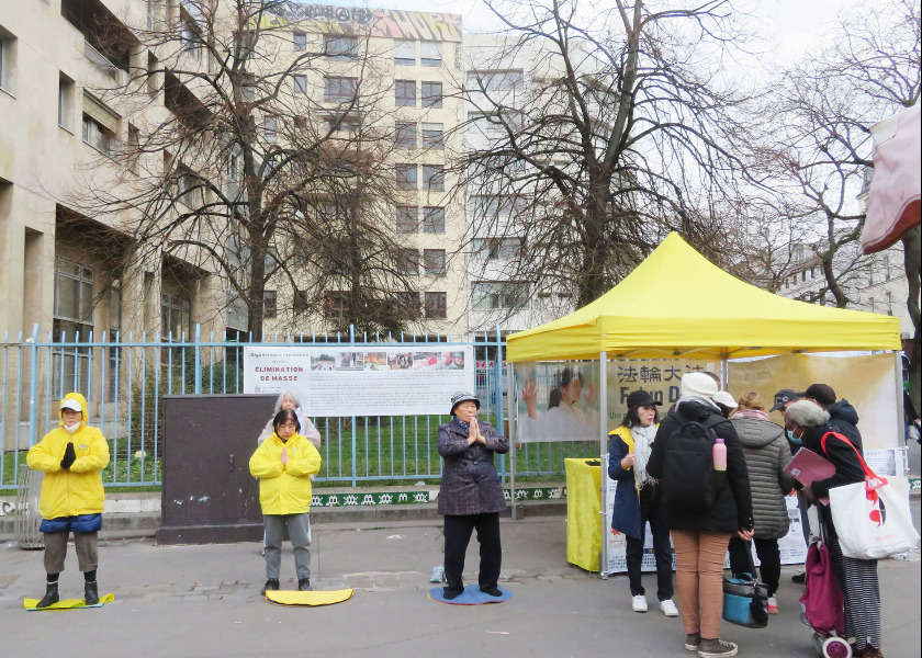 Image for article Francja: Paryżanie wyrażają poparcie dla Falun Dafa