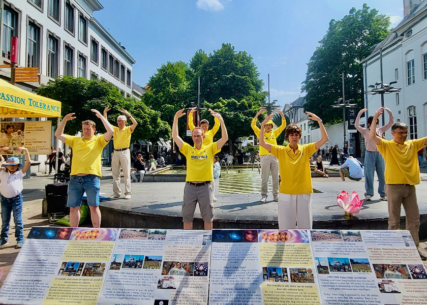 Image for article Belgia: Działania w Antwerpii pokazują Falun Dafa i podnoszą świadomość nt. prześladowań