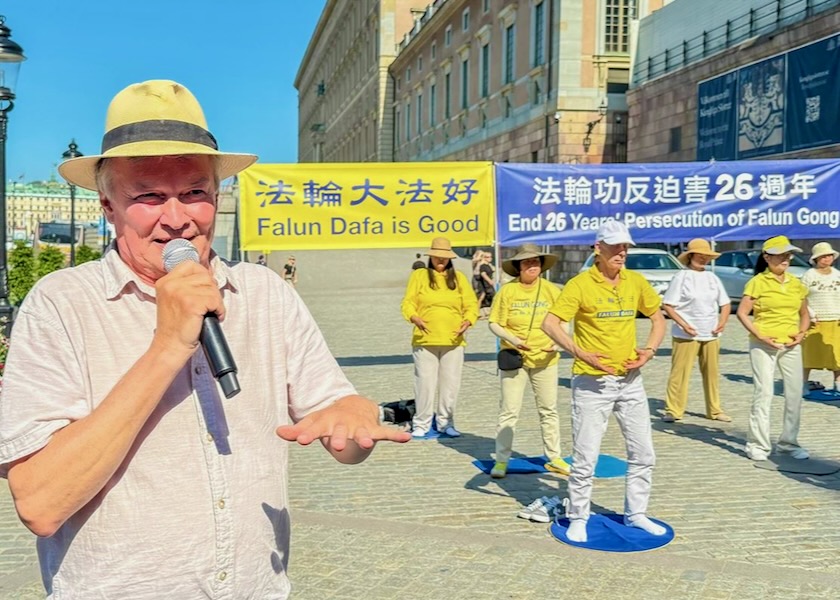 Image for article Szwecja: Pokojowy protest i wiec w Sztokholmie upamiętniają 26 lat prześladowań w Chinach