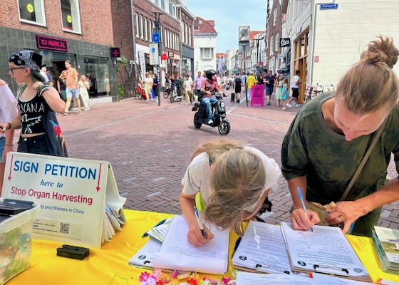 Image for article Holandia: Dzień informacyjny Falun Dafa w Amersfoort