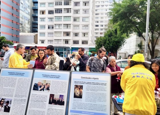 Image for article Przedstawienie praktyki Falun Dafa w São Paulo w Brazylii