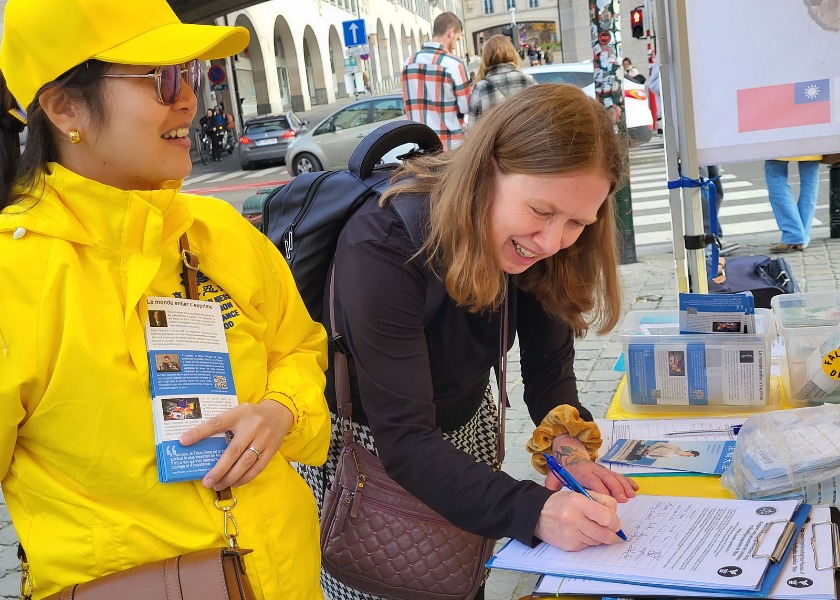 Image for article Belgia: Ludzie potępiają zbrodnię grabieży organów, której dopuszcza się KPCh