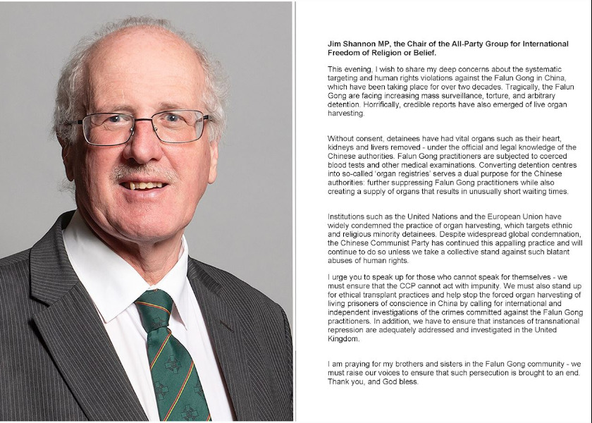 Image for article Wielka Brytania: Członkowie parlamentu wyrażają poparcie dla Falun Gong w Dzień Praw Człowieka