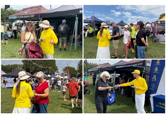 Image for article Ludzie poznają Falun Dafa podczas targów Kumeu Show w Nowej Zelandii