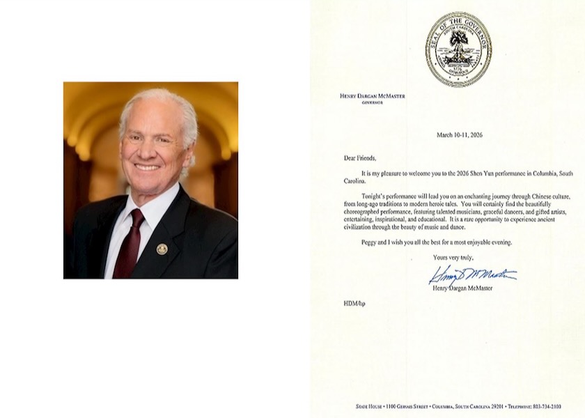 Image for article Shen Yun Performing Arts uhonorowane proklamacjami gubernatora, burmistrza i urzędników w Karolinie Południowej