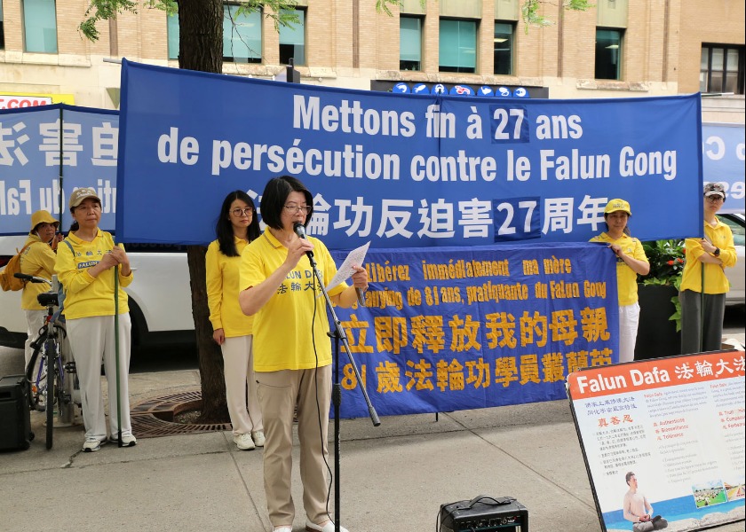 Image for article Wiec przed chińskim konsulatem w Montrealu wzywa do zakończenia prześladowań Falun Gong