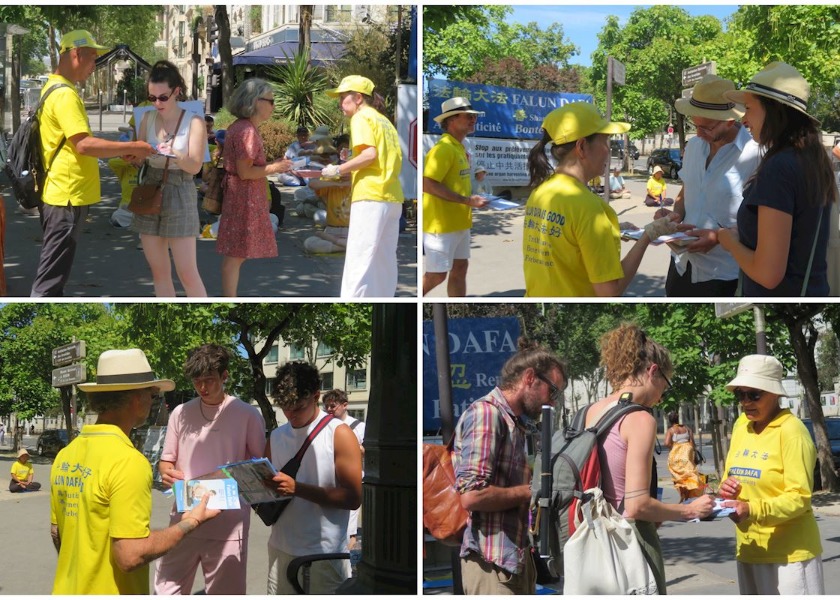 Image for article Mieszkańcy Paryża wyrażają poparcie na wiecu wzywającym do zakończenia 27-letnich prześladowań Falun Gong